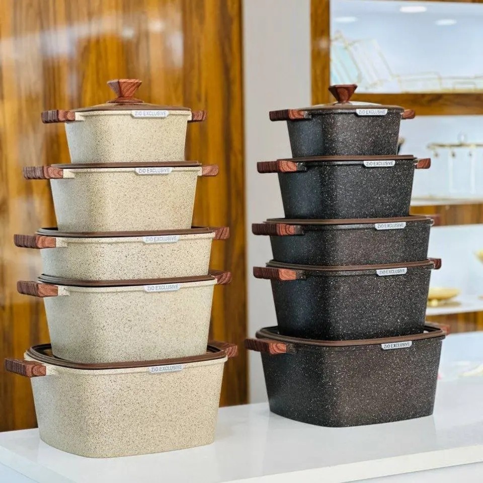 سرویس قابلمه ۱۰ پارچه گرانیتی زیو مدل ZCS8300