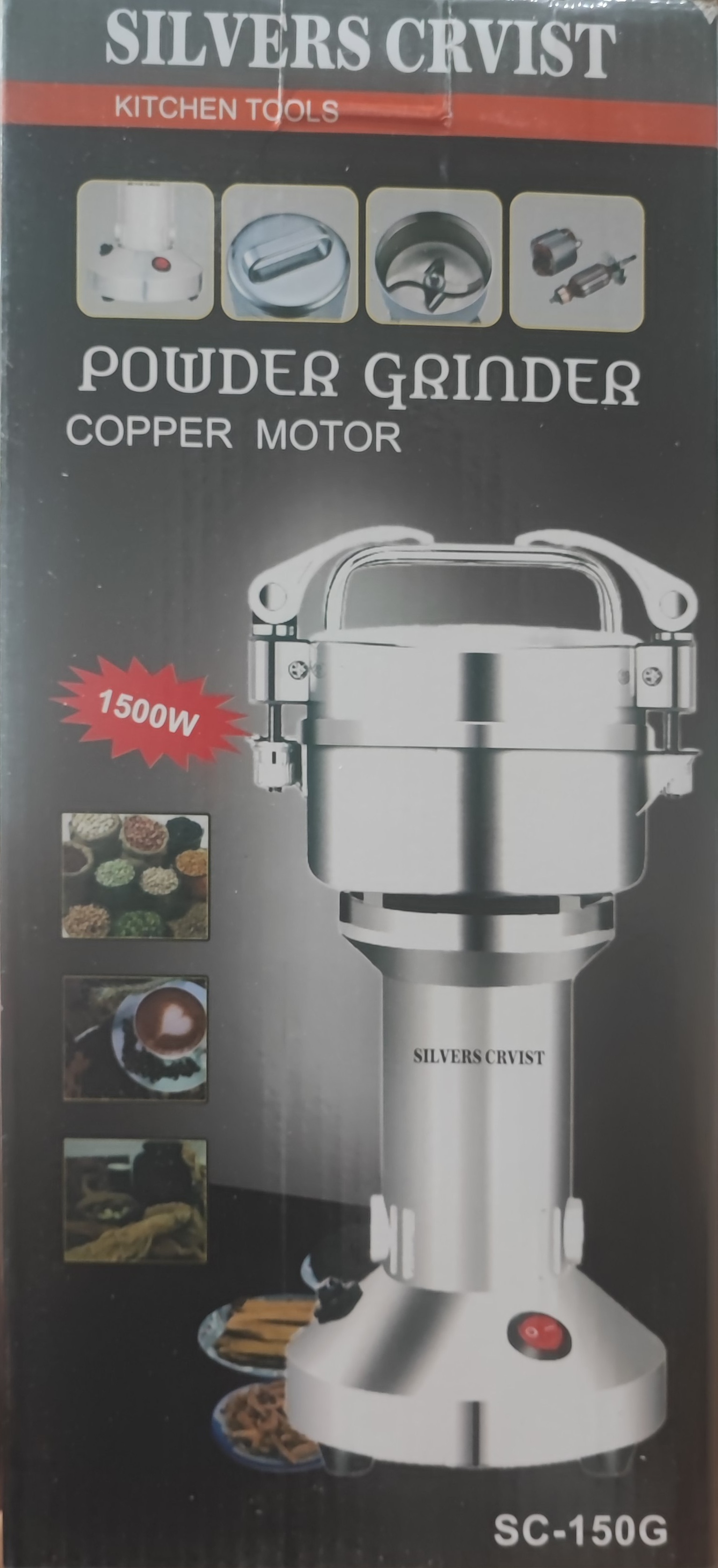 آسیاب 150گرمی سیلور کرست 1500وات